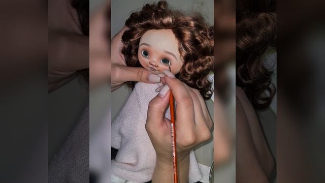 Рисовка личика текстильной кукле? смотреть онлайн