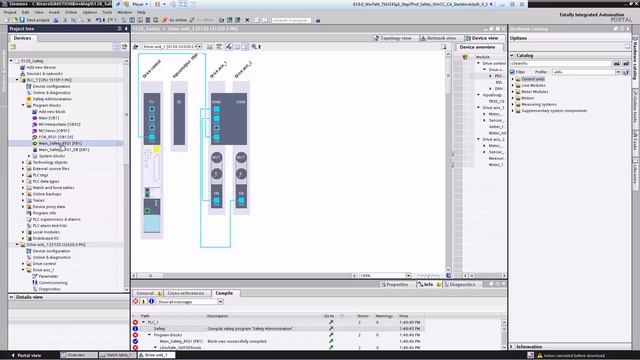 SINAMICS S120 ввод в эксплуатацию с помощью StartDrive (Safety Integrated) смотреть онлайн