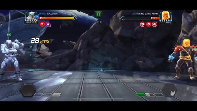 MCOC - Alliance War - Season 41 - 14 FIGHTS!! - Wiccan Vs Kingpin (Node 23) + Korg Boss Solo! смотреть онлайн
