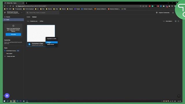 How to Restore a Deleted Figma File (2023) смотреть онлайн