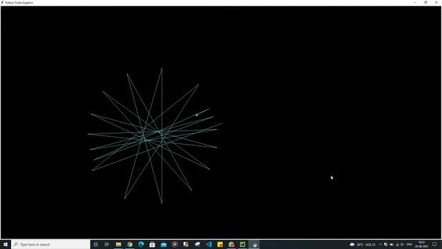 Printing Virus Pattern Using Python Turtle Graphics смотреть онлайн