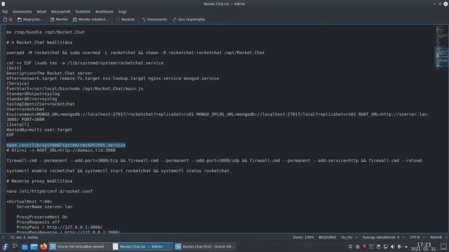 Rocket.Chat szerver telepítése localhostra CentOS 8 alapon (VirtualBoxban) смотреть онлайн