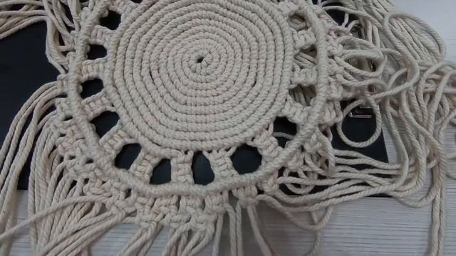BIG COASTER MACRAME With Modification Pattern | Macrame Taplak Bulat | Macrame BY MCA смотреть онлайн