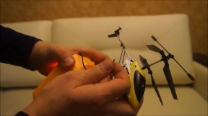 радиоуправляемый вертолет геликоптер желтый inmagig.ru