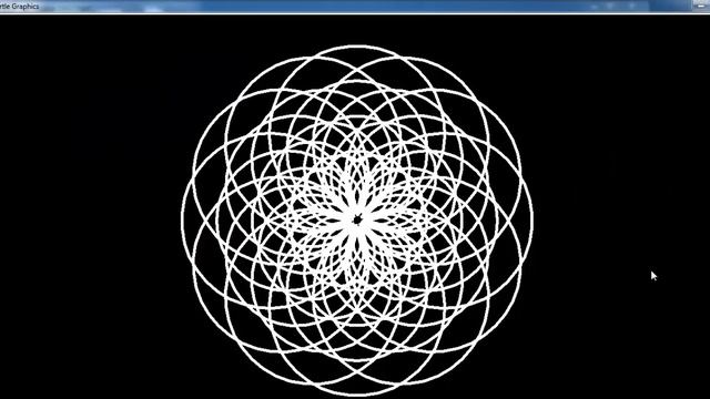 Python Turtle Graphics Tutorial of Circle Pattern смотреть онлайн