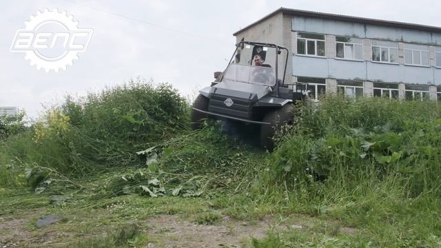преодоление препятствий на снегоболотоходе ВЕПС ВМ01 смотреть онлайн
