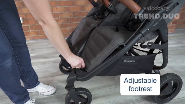 Trend DUO Double Pram Stroller Demo: Feature Overview | Valcobaby смотреть онлайн