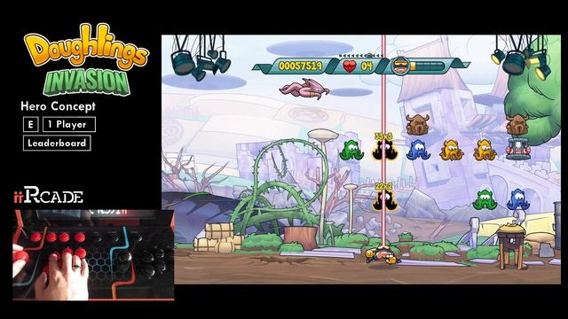 iiRcade DEMO - Doughlings: Invasion смотреть онлайн