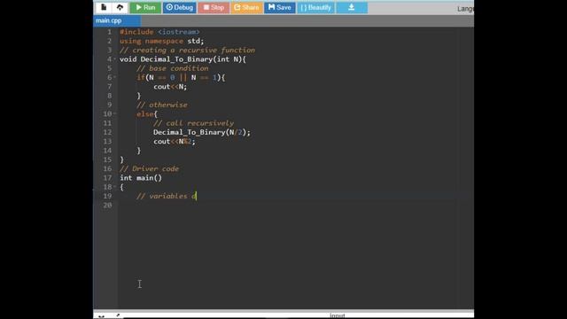 Decimal To Binary Using Recursive Function || How to convert Decimal into binary.... смотреть онлайн