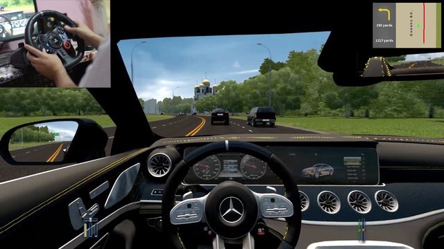 Mercedes-Benz GT63S AMG 2020 - City Car Driving - LOGITECH G29 Gameplay