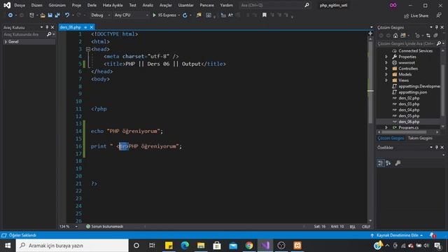 PHP Dersleri -06- PHP Output смотреть онлайн