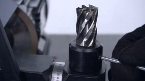 Заточка корончатых сверл станком ERM.100-3