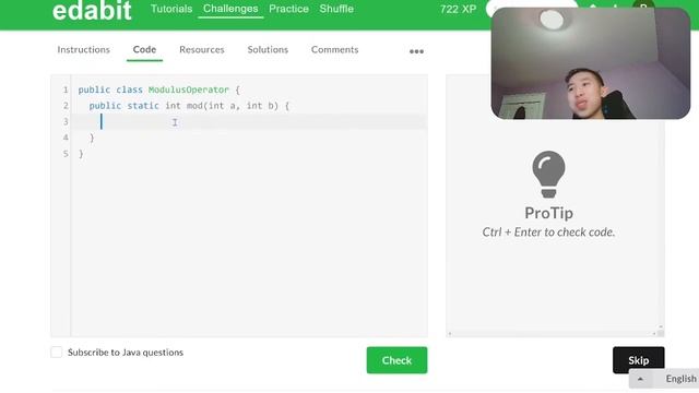 Java Edabit: The Modulus Operator Function, Very Easy Difficulty смотреть онлайн