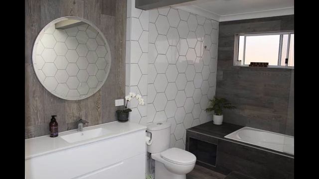 Шестиугольная черно-белая плитка для ванной смотреть онлайн