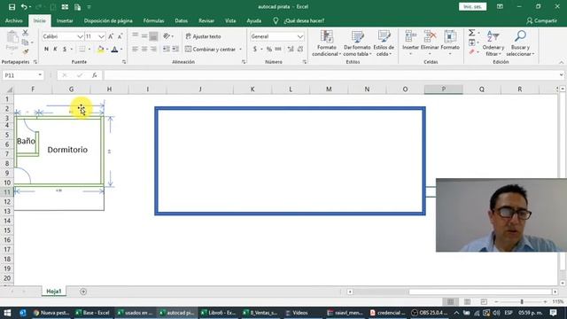 Video 10 Excel,,,dibujo de plano sin autocad смотреть онлайн