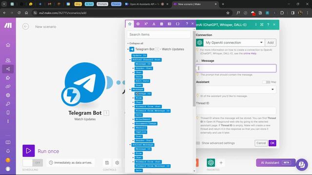 Как создать Telegram бот с ChatGPT | Open AI Assistant в телеграмме смотреть онлайн
