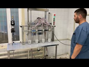 Линия розлива в сборе с укупорщиком крышек Fillermatic OF