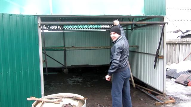 Подъемно поворотные ворота своими руками. смотреть онлайн