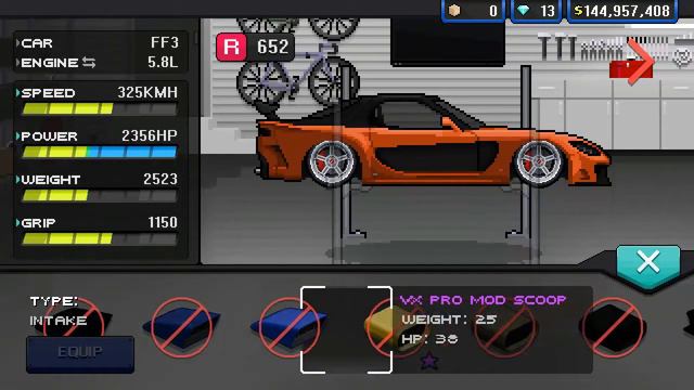 Han's Rx7 VeilSide - Mazda Rx7 - Car Build #1 -  Pixel Car Racer