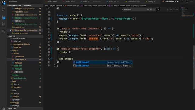 ReactJS for Beginners - 11: Testing with Enzyme смотреть онлайн