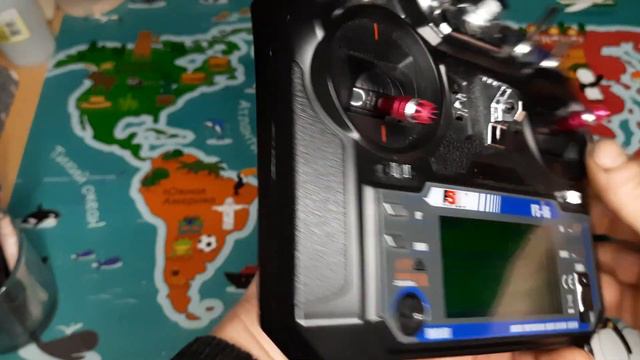 Подсветка в пульте Flysky FS-i6 + повербанк смотреть онлайн