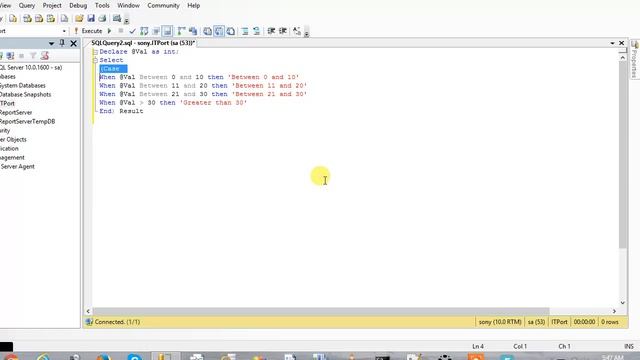 SQL Server Case Statement Tamil смотреть онлайн
