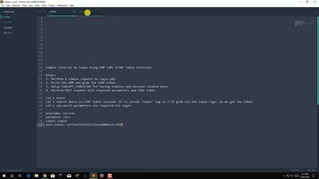 PHP cURL login with CSRF token смотреть онлайн