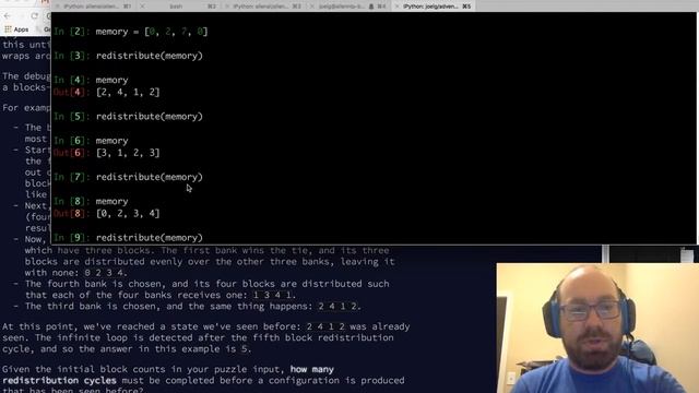 Joel Grus - Advent of Livecoding - 2017 Day 6 смотреть онлайн