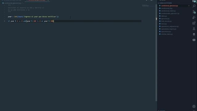 12)Programacion en Python || Condicionales || Verificar si un año es bisiesto смотреть онлайн