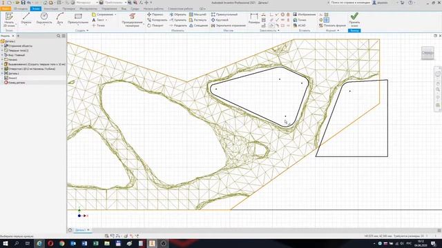 2020 06 04 Оптимизация детали с помощью генератора форм в Autodesk Inventor