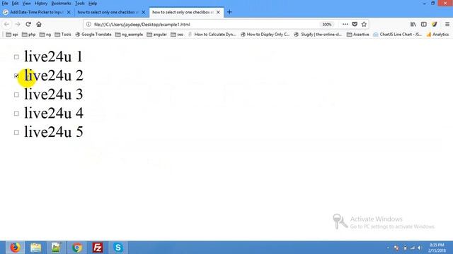 Select only single checkbox at a time in checkboxlist using jquery смотреть онлайн