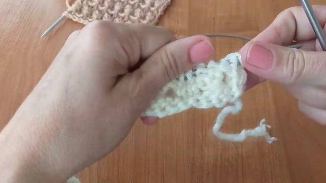 ОБЪЕМНЫЙ ажурный узор. Вязание спицами. смотреть онлайн