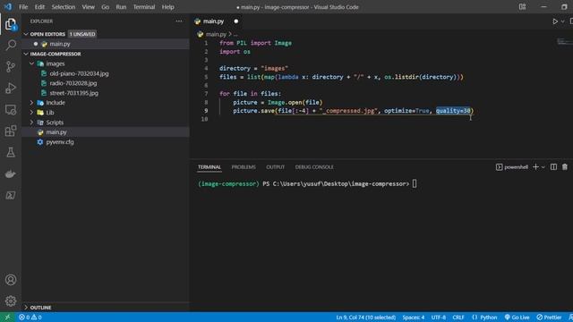 Bilder komprimieren in Python | ~3 Min ? | SEO Optimierung смотреть онлайн