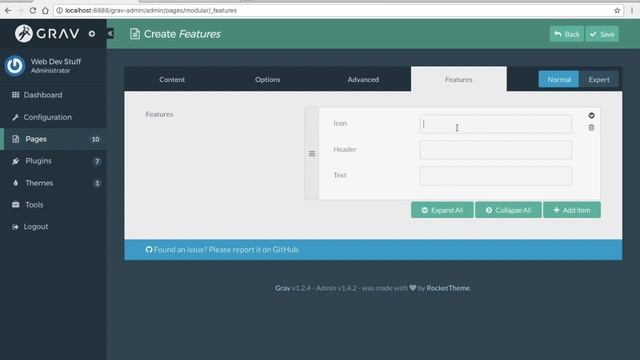 Grav CMS creating a modular page смотреть онлайн
