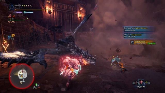 MHW Iceborne PC Silver Rathalos Special Arena ( 1:54 ) Sword and Shield смотреть онлайн