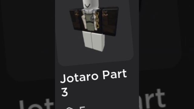 How to make Jotaro Kujo (Part 3) Outfit/Avatar in ROBLOX #jojo #jotaro #roblox смотреть онлайн