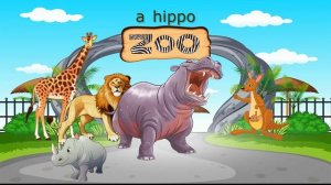✺ Zoo animals. Животные в зоопарке. ✺ English for your children. Английский для детей.