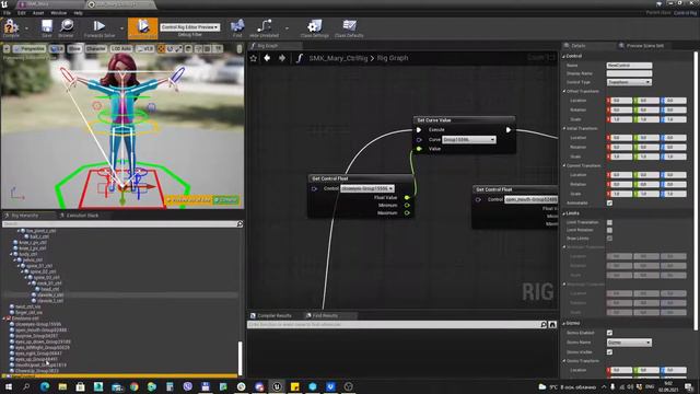 Ue4 short tutorials: Control rig и Morpht target создание и настройка контролов для morph target смотреть онлайн