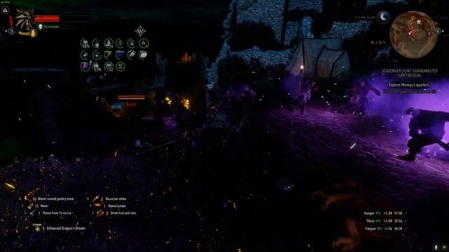 Witcher 3 Enhanced Edition: Lazarus Project - Gerry butchers and burns some bandits. смотреть онлайн