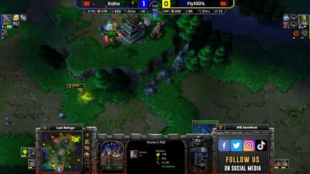 WC3 - TP League M4 - Group A WB Semifinal: [ORC] Fly100% vs Kaho [NE] смотреть онлайн