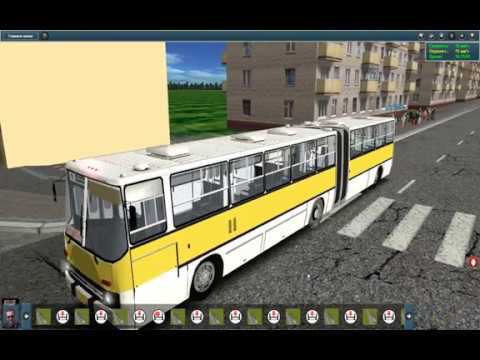 Trainz 12. Икарус 280. Строящаяся карта города Башгород Маршрут автобуса № 1. смотреть онлайн
