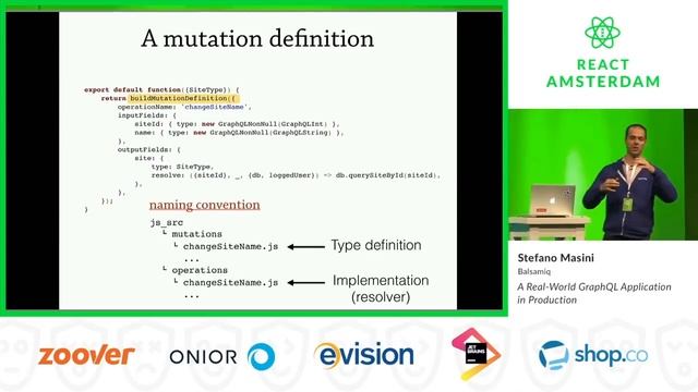 A Real-World GraphQL Application in Production - Stefano Masini смотреть онлайн