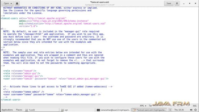 Apache TomEE 7.1.1 Plume Installation on Suse Linux Enterprise Server 12 using Oracle JDK 8 смотреть онлайн