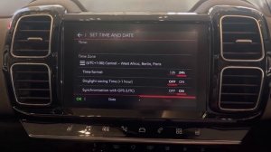 Clock change in Citroen C5 Aircross