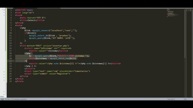 INSERT a base de datos MYSQL con SELECT dinamico que consulta a TABLA смотреть онлайн