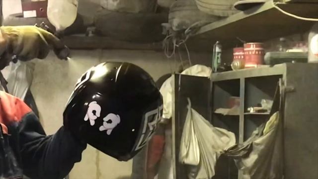 Как покрасить мотошлем смотреть онлайн