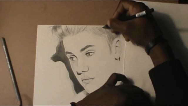 HOW TO DRAW: Justin Bieber (with pencils) смотреть онлайн
