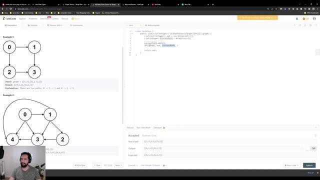 797. All Paths From Source to Target Leetcode Español Java смотреть онлайн