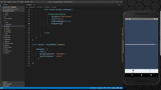 Aprenda React Native #10 - Utilizando o componente ProgressBarAndroid смотреть онлайн