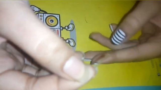 Easy Nail Art With Only 2 Nail Polishes #black And White Combination